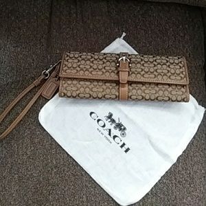 Coach Buckle Wallet Wristlet